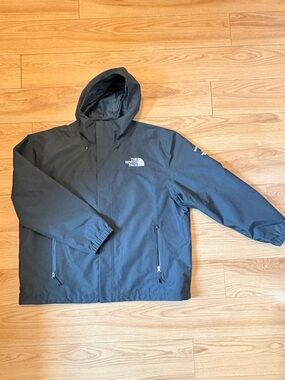 The North Face Black Hooded Rain Jacket